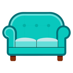 sofa isolated on white