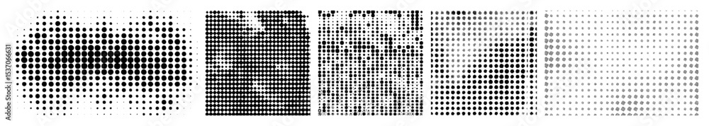 Poster vector abstract typographic featuring varying dot and .