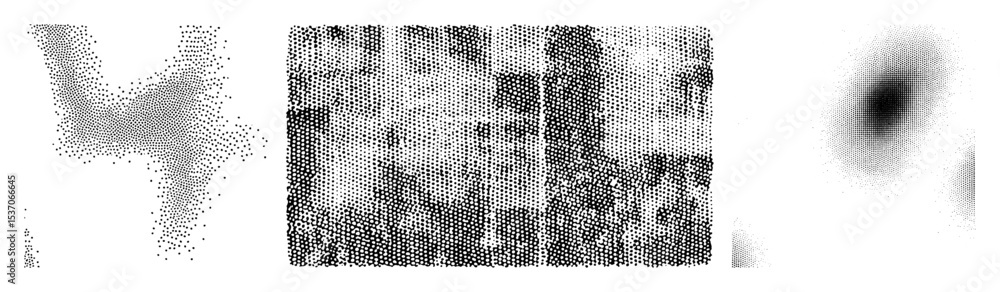Poster vector abstract vector shapes depict distorted human figures and a dark gradient.