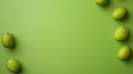 tennis balls on green background