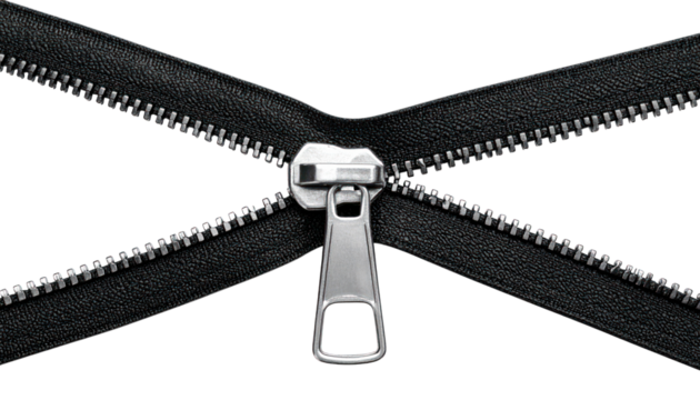 Black zippers intersect