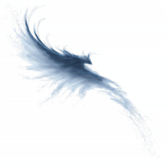 Obraz premium Abstract Wave Crashing on Turquoise Transparent background Digital Art