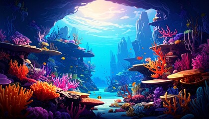 神秘的な海底サンゴの楽園1