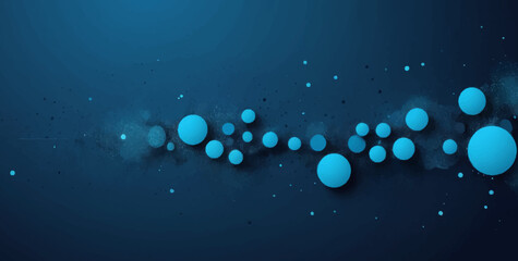 Bright, shiny blue water drops on a glass with a defocussed bokeh background