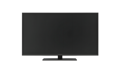 TV lcd monitor isolated on transparent background 