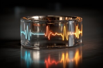 Futuristic Smart Ring with EKG.