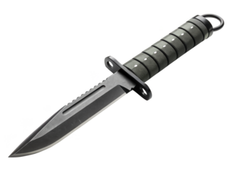 War combat knife with firestarter isolated PNG military survival tool PNG soldier gear PNG firestarter accessory PNG outdoor survival knife PNG combat equipment PNG transparent background image