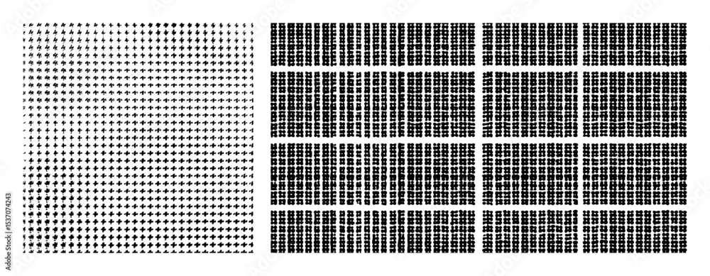 Poster vector geometric featuring repeating plus and cross .