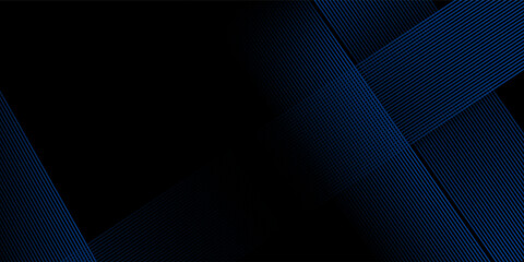Abstract stripe blue background with dynamic effect. Motion vector Illustration with white lines decoration. Trendy dark navy blue gradients. Can be used for advertising, marketing, presentation
