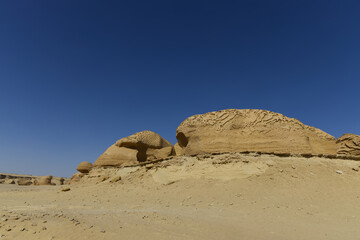 The Whale Desert, also known as Wadi Al Hitan, Egypt