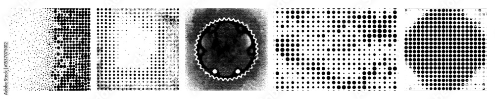 Poster vector abstract dotted oval with gradient effect.