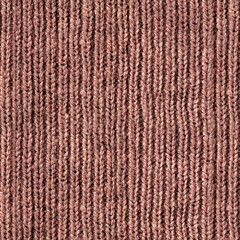 Seamless 4k photo texture material of knitted ribbed light brown wool sweater.