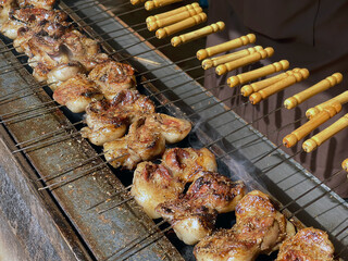meat on the grill