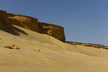 The Whale Desert, also known as Wadi Al Hitan, Egypt