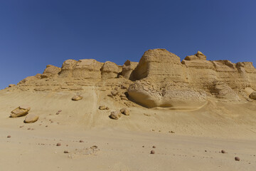 The Whale Desert, also known as Wadi Al Hitan, Egypt