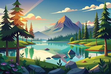 tropical landscape with tropical island