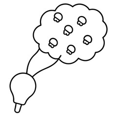 human head with idea