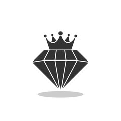 Diamond crown sign with shadow