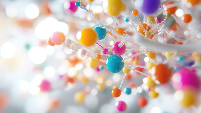 Color-coded neural paths connect glowing nodes in clean white space, lit with ambient shadows, visualizing neural networks and artificial cognition