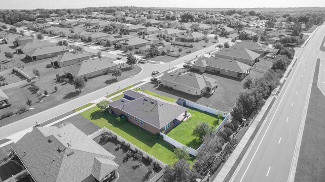 single family home in community singled out