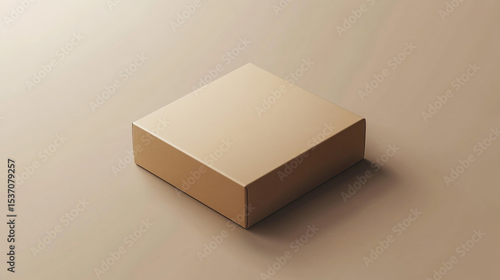 Poster clean and minimal packaging mockup with smooth edges and subtle design for creative branding project
