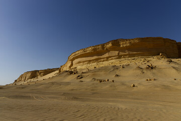 The Whale Desert, also known as Wadi Al Hitan, Egypt