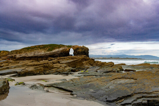 Las Catedrales Beach, or Praia de Augas Santas.-01