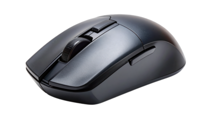 Dark gray computer mouse