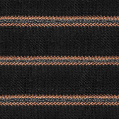 Seamless 4k photo texture of black hard cotton cloth with denim straps.