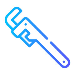 djustable wrench icon