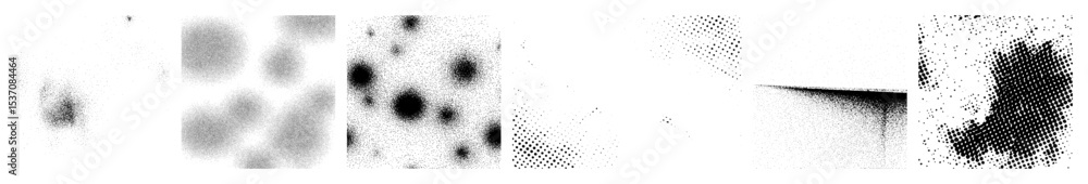 Poster vector abstract dotted gradients transition from light to dark.