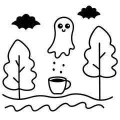 vector illustration of mushrooms