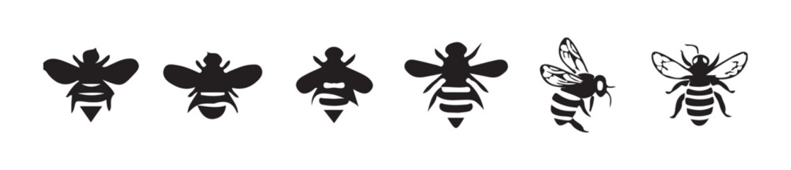 Bee Clipart for Nature and Ecology Themes. Victor illustration eps 10