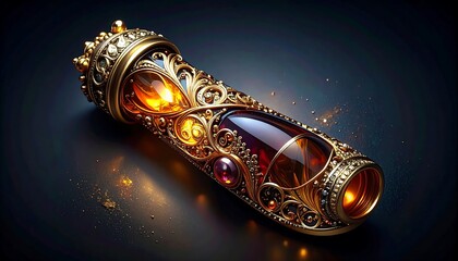 Antique transparent tube

golden ring with diamonds