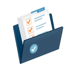 file folder with document icon