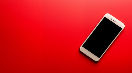 mobile phone on black background