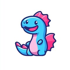 Cute cartoon dinosaur character