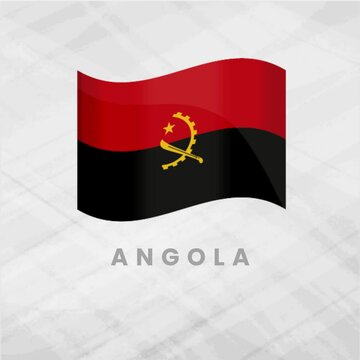 Vibrant Animated Angola Flag Waving with Dynamic Motion and Bold National Emblem for Patriotic African Pride and Unity