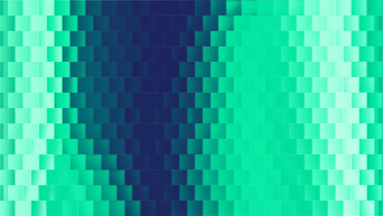 Abstract Glass Background with Ribbed Texture, Blue Green Gradient, and Premium 3D Effect. Vertical Lines and Pattern for Modern Decor, Wallpaper, or Cosmetic Design.