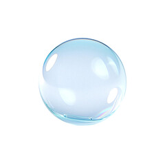 blue crystal ball isolated