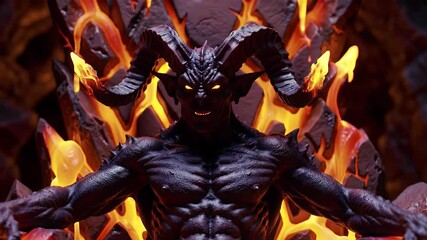 Demon on a Throne - Powered by Adobe