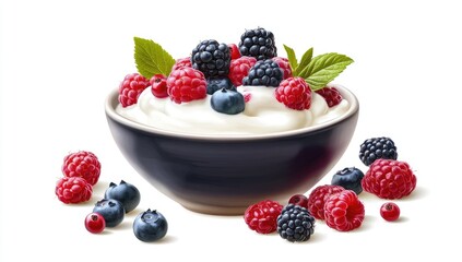 Fresh Yogurt with Berries