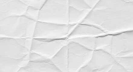 white crumpled and creased glued wrinkled paper poster texture background,papers printed in offset...