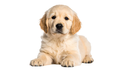 Obraz premium Golden retriever puppy lying down