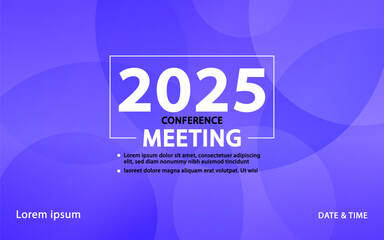 Banner to the online conference background. Web media event. Dynamic Background. Futuristic Poster for Corporate Meeting, Online Courses, Webinar, Seminar. Conference, Business Event Announcement.
