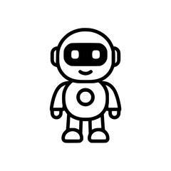 Fototapeta premium funny cartoon robot