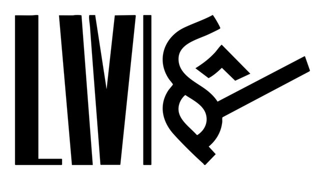 Vector Bold typographic features the letters LIVE and an ampersand.