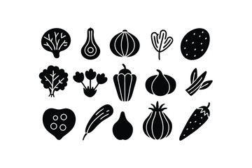 set of black and white flowers