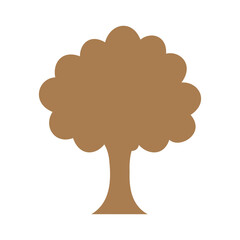 vector tree isolated on white