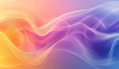 Abstract flowing ribbons of light